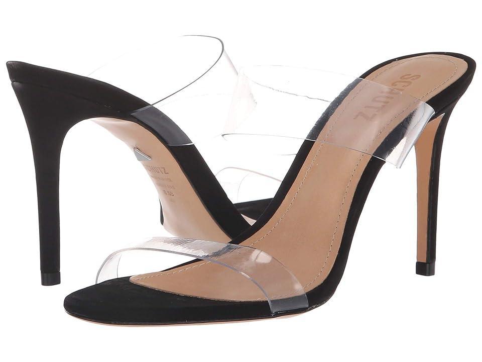 Womens Ariella 100MM Transparent Vinyl Mules Product Image