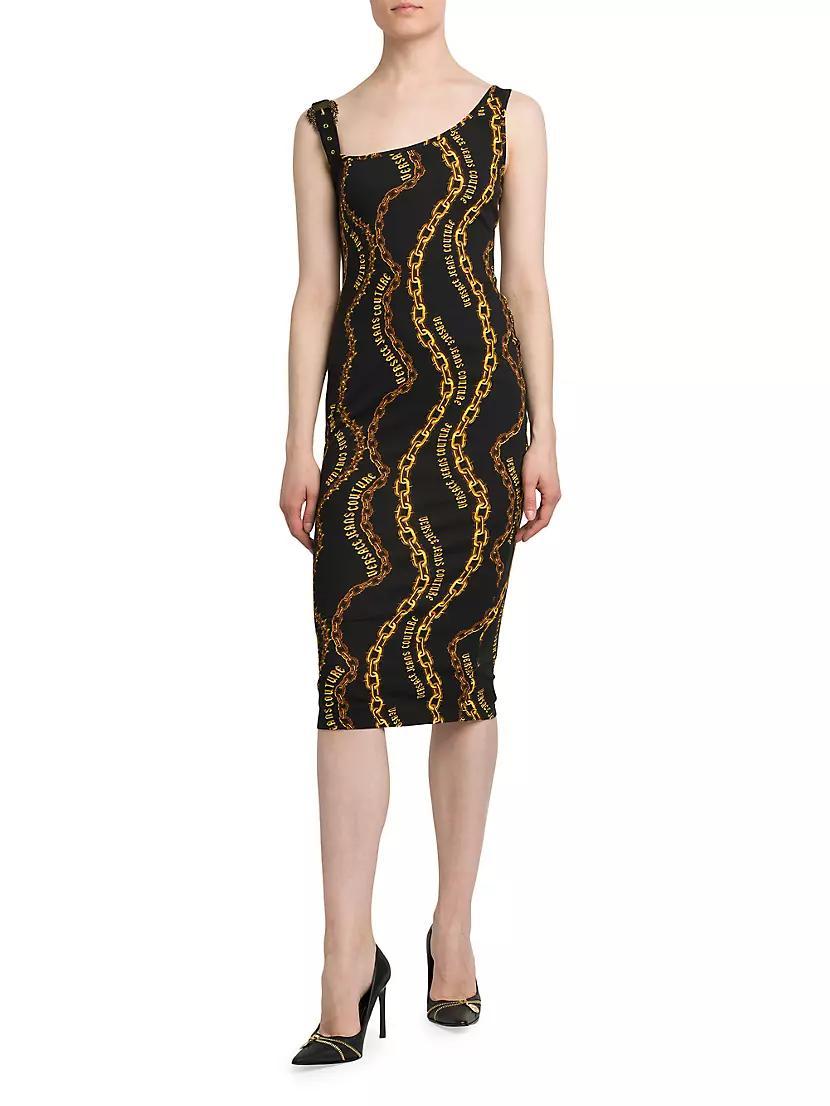 Chainlink Asymmetric Midi-Dress Product Image