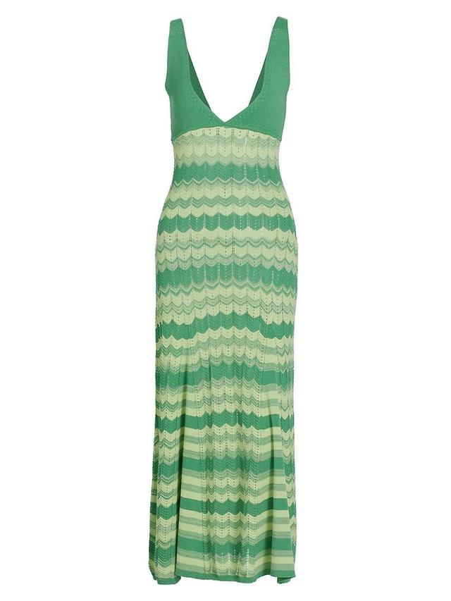 Womens Mylah Chevron Knit Midi Dress Product Image