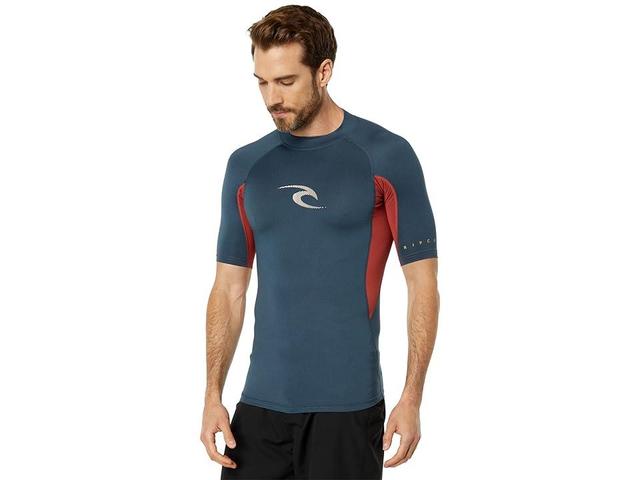 Rip Curl Waves S/S Peformance Fit UV Tee (Navy Marle) Men's Swimwear Product Image