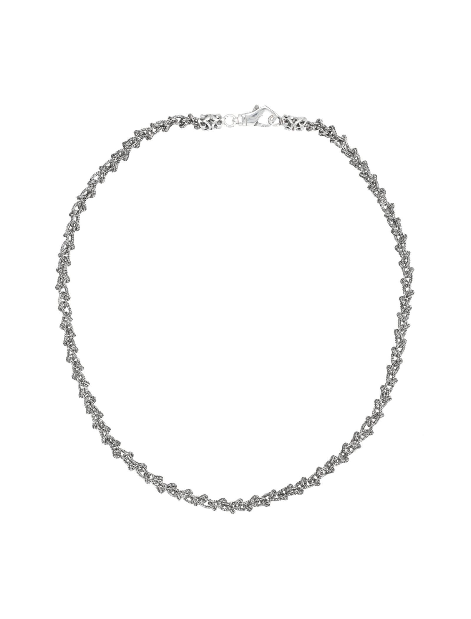 EMANUELE BICOCCHI Small New Rope Knot Necklace In Silver Product Image