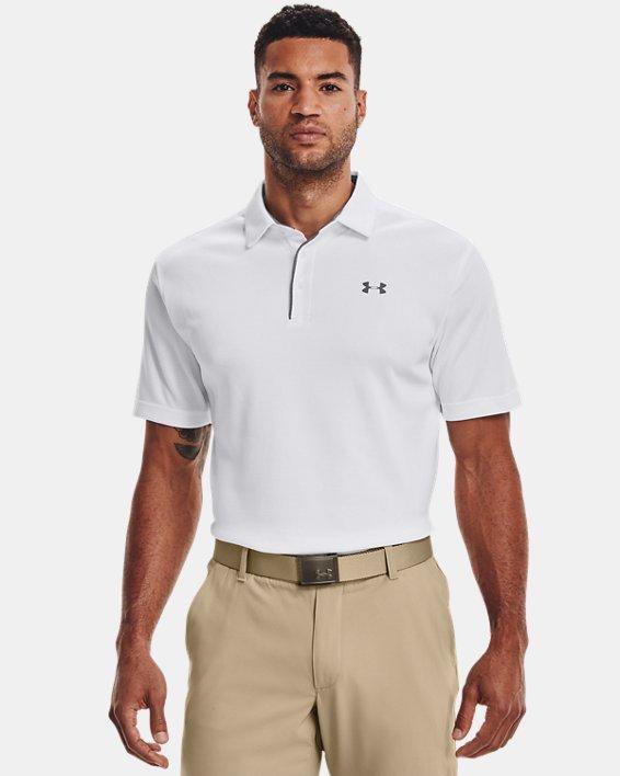 Mens Under Armour Tech Polo Orange Product Image