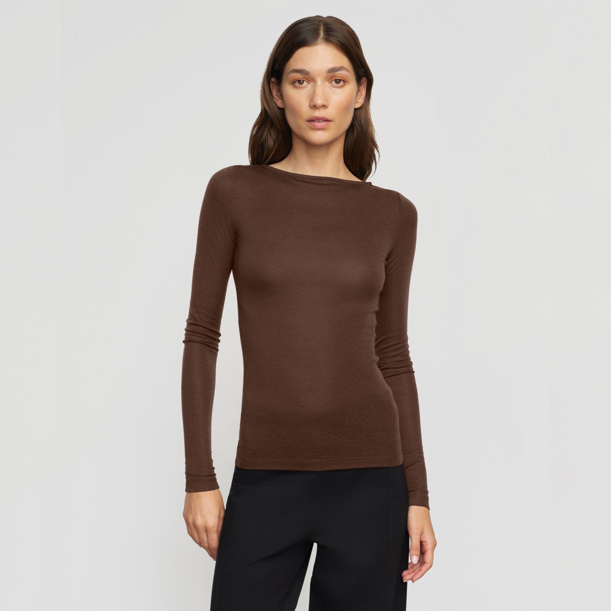 Lana Tencel-Wool Semi-Sheer Tee Product Image