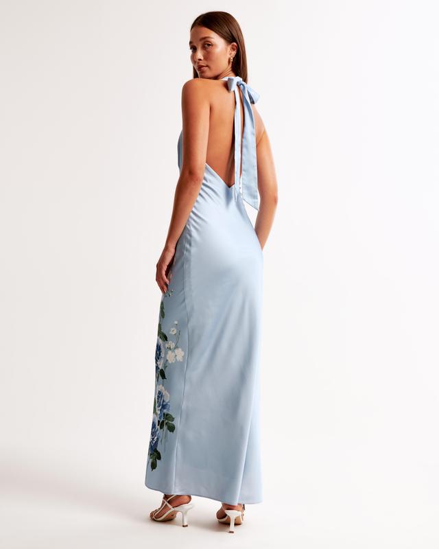 Halter Slip Maxi Dress Product Image