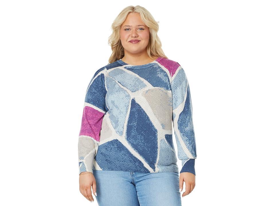 NIC+ZOE Pattern Puff Shoulder Sweater Product Image