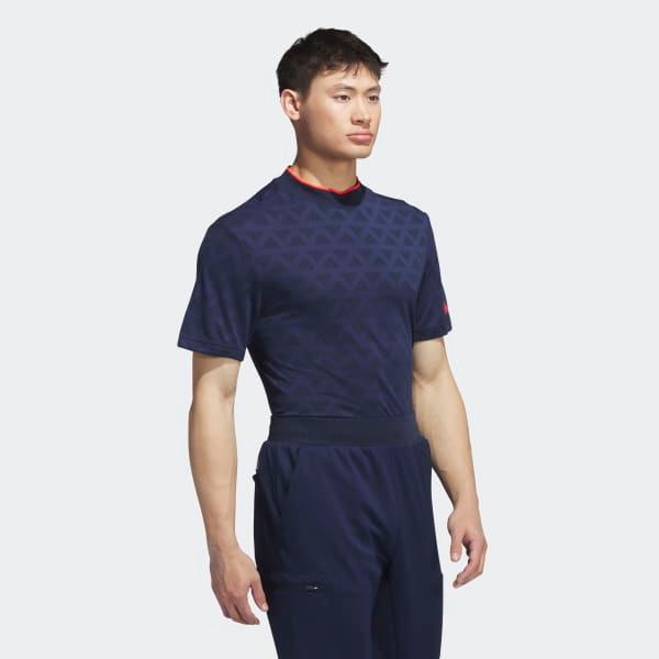 Adi Jacquard Mock Polo Shirt Product Image