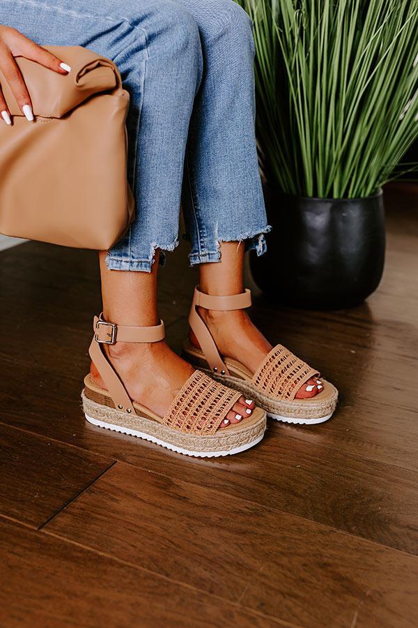 The Andria Espadrille In Tan Product Image