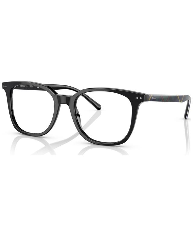 Polo Ralph Lauren Mens Pillow Eyeglasses, PH225651-o - Shiny Black Product Image