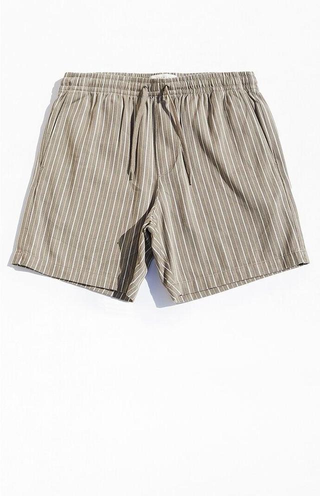 Men's Cotton Stripe Shorts - Product Image