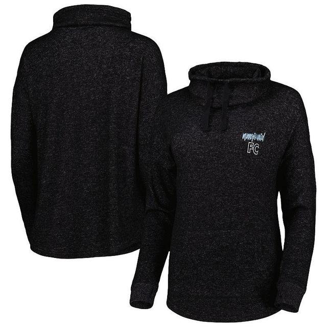 Womens Heathered Black Minnesota United FC Cuddle Tri-Blend Pullover Sweatshirt Product Image