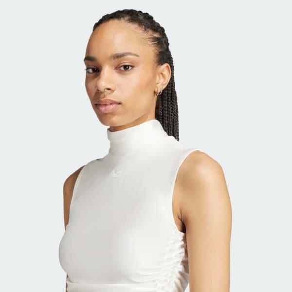 Ruched 3-Stripes Crop Top Product Image