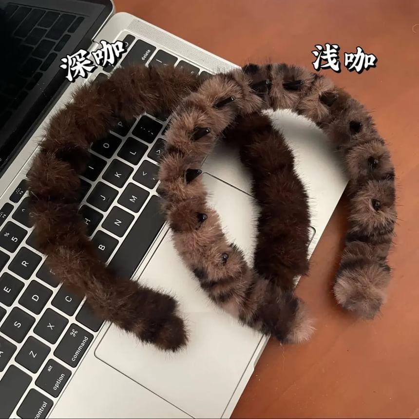 Leopard Print Fluffy Headband Product Image