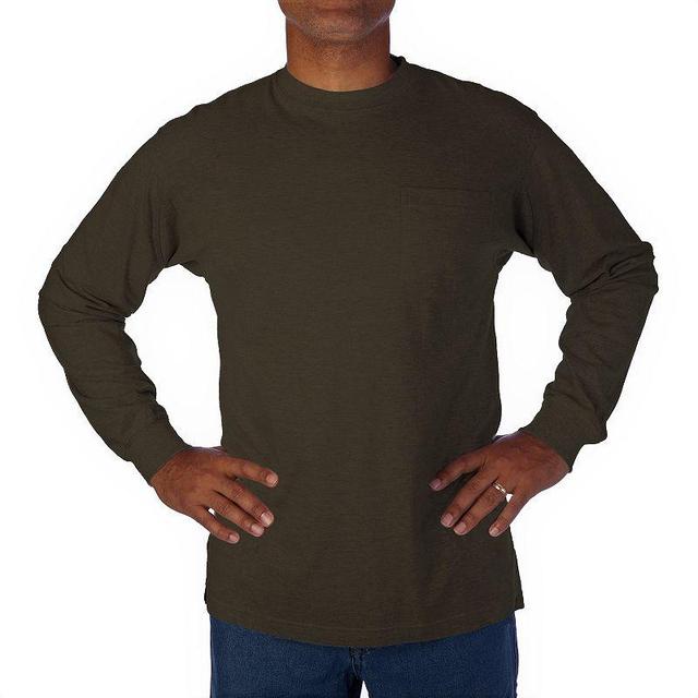 Mens Smiths Workwear Extended-Tail Pocket Tee Dark Green Product Image