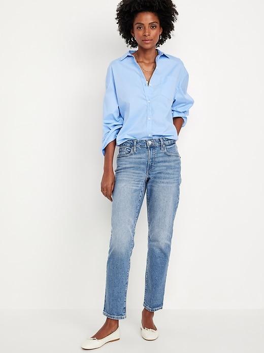 Mid-Rise OG Straight Ankle Jeans Product Image