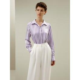 The Amalfi Stripe Silk Shirt Product Image