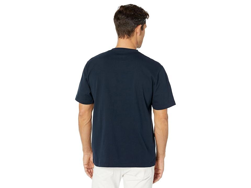 L.L.Bean Carefree Unshrinkable T-Shirt without Pocket Short Sleeve Blue) Men's Clothing Product Image