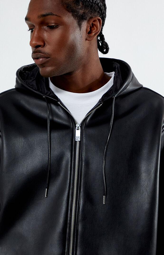 The Met Men's x PacSun Faux Leather Hooded Jacket Product Image