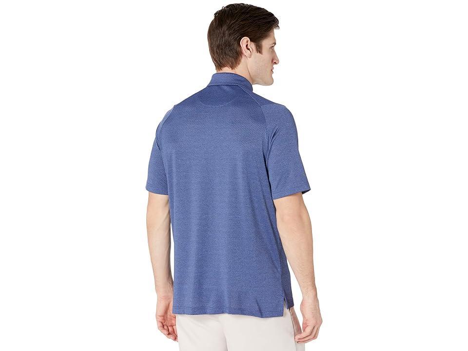 Callaway Ventilated Heather Jacquard Polo (Peacoat Heather) Men's Clothing Product Image