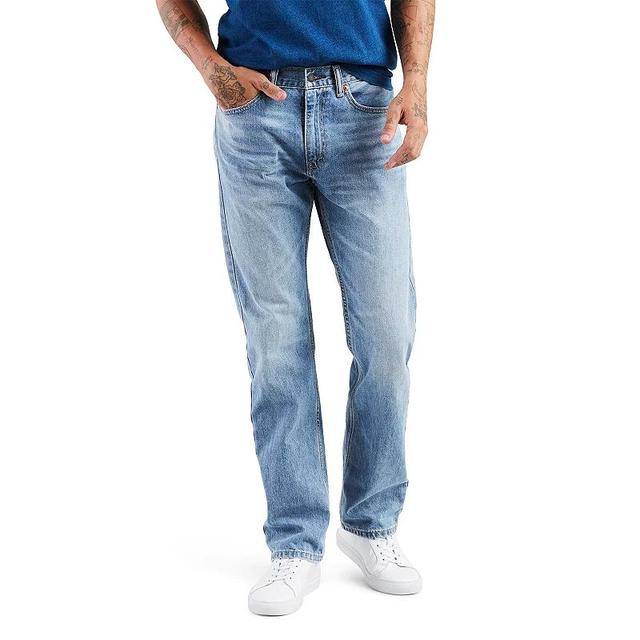 Mens Levis 505 Regular-Fit Jeans Light Blue Product Image