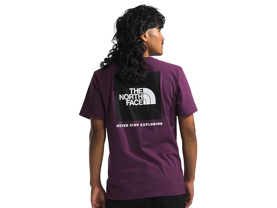 The North Face Short Sleeve Box NSE Tee (Black Currant ) Men's Clothing Product Image