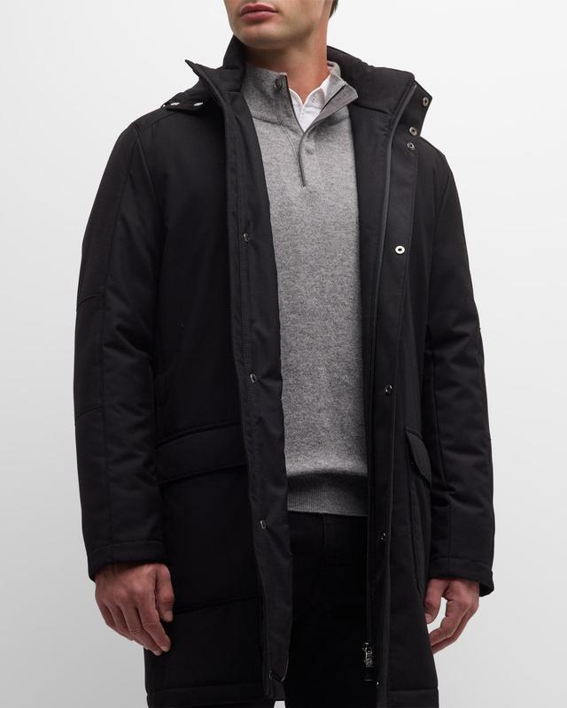 Mens Solid Tech Twill Parka Product Image