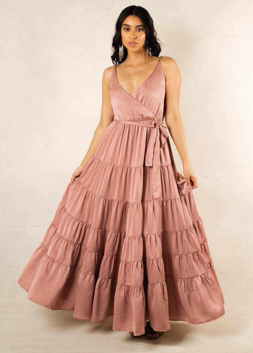 Zayla Dress in Mauve Product Image