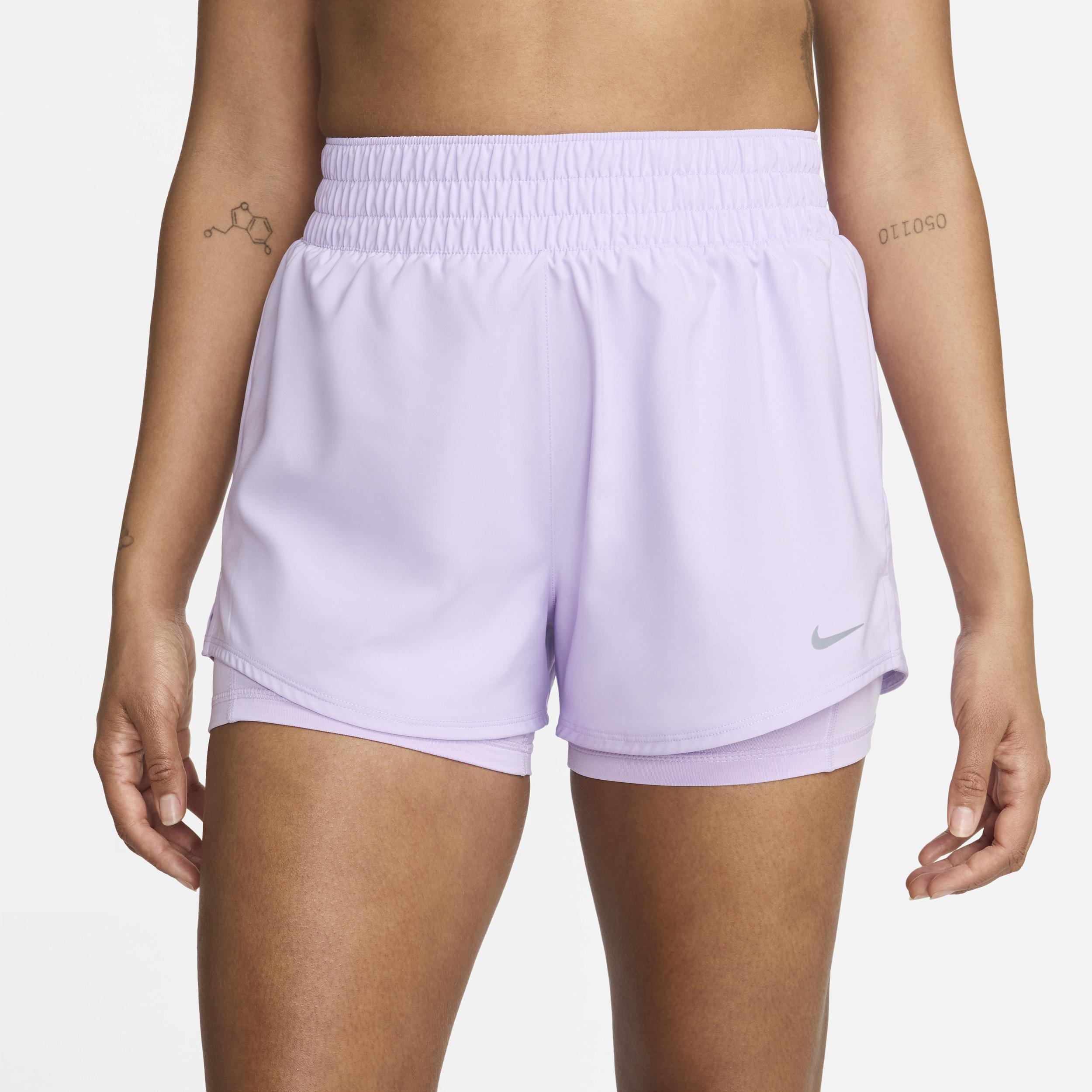 Nike Women's One Dri-FIT High-Waisted 3" 2-in-1 Shorts Product Image