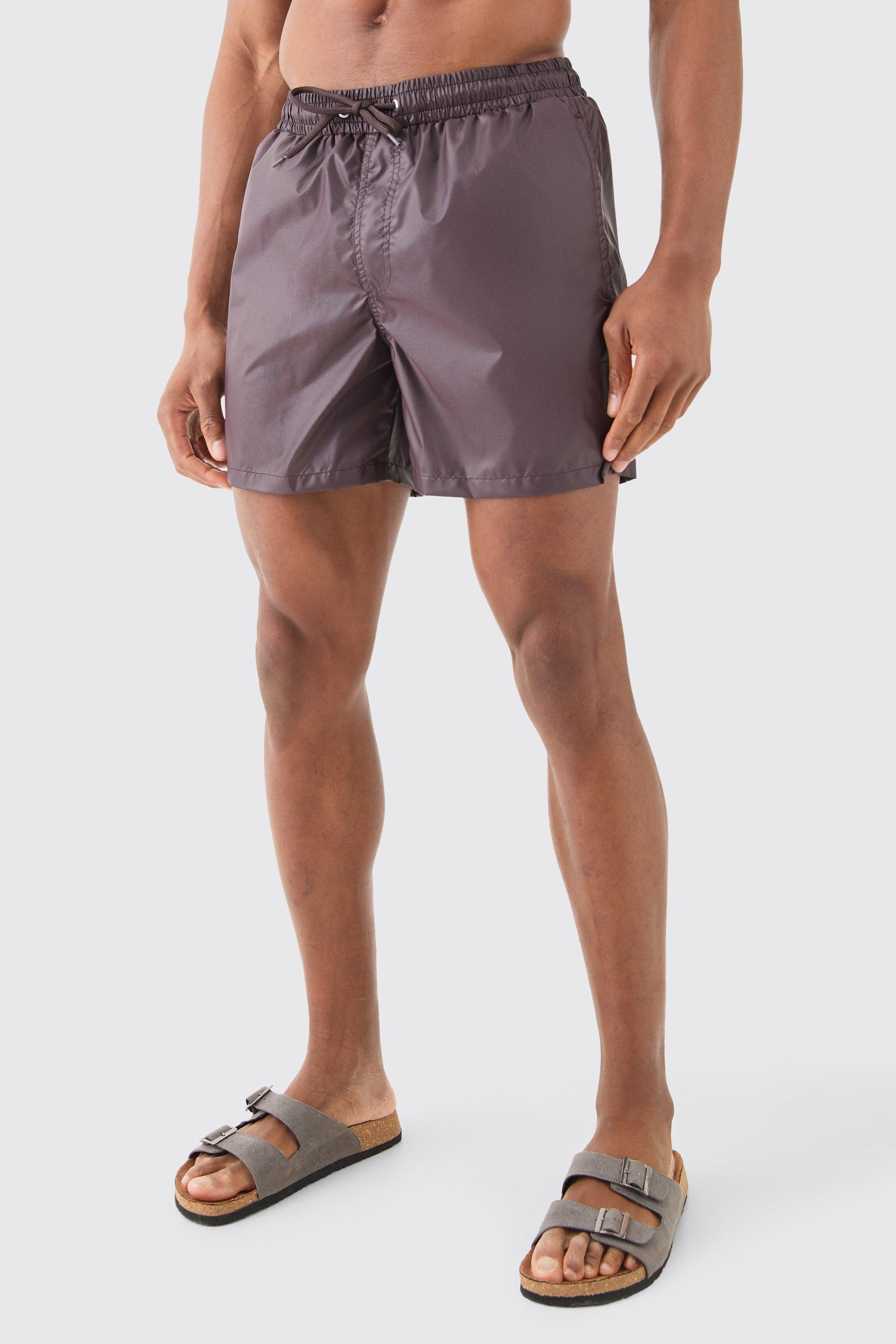 Mid Length Matte Swim Short | boohooMAN USA Product Image