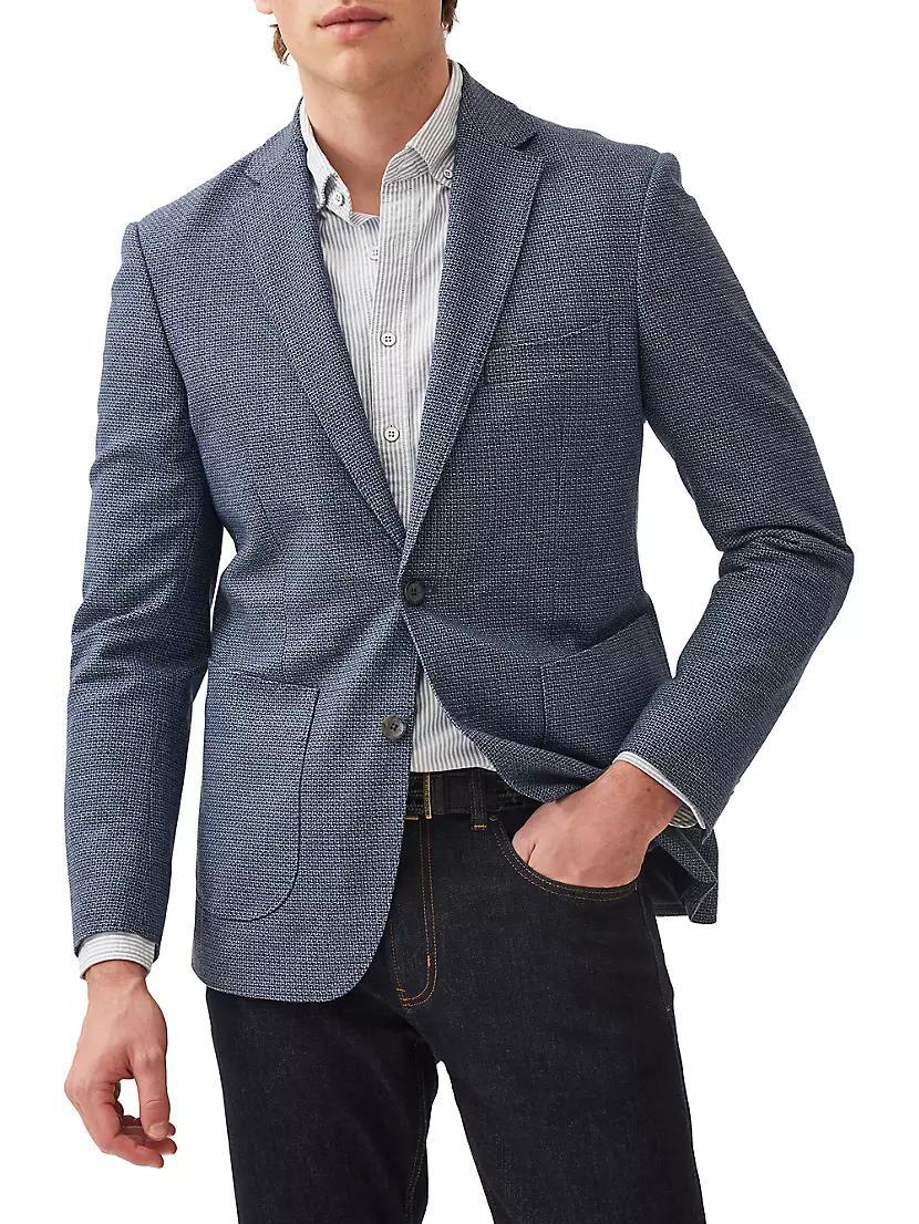 Thorton Wool-Cotton Single-Breasted Blazer Product Image