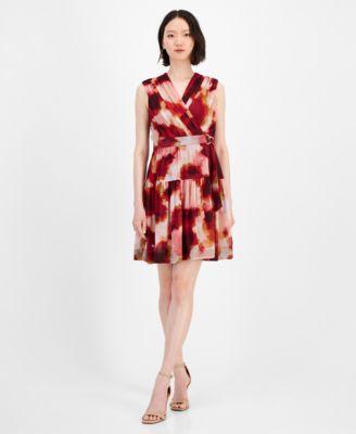 Petite Printed A-Line Dress Product Image