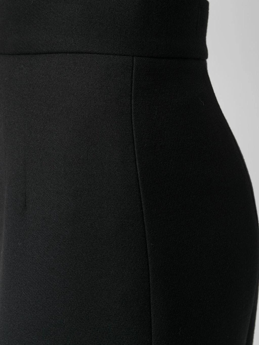 Wool-blend Pencil Skirt In Black Product Image