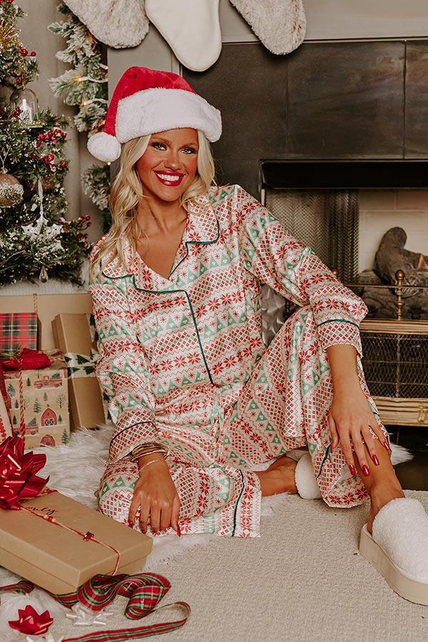 Christmas Morning Satin Pajama Top Product Image