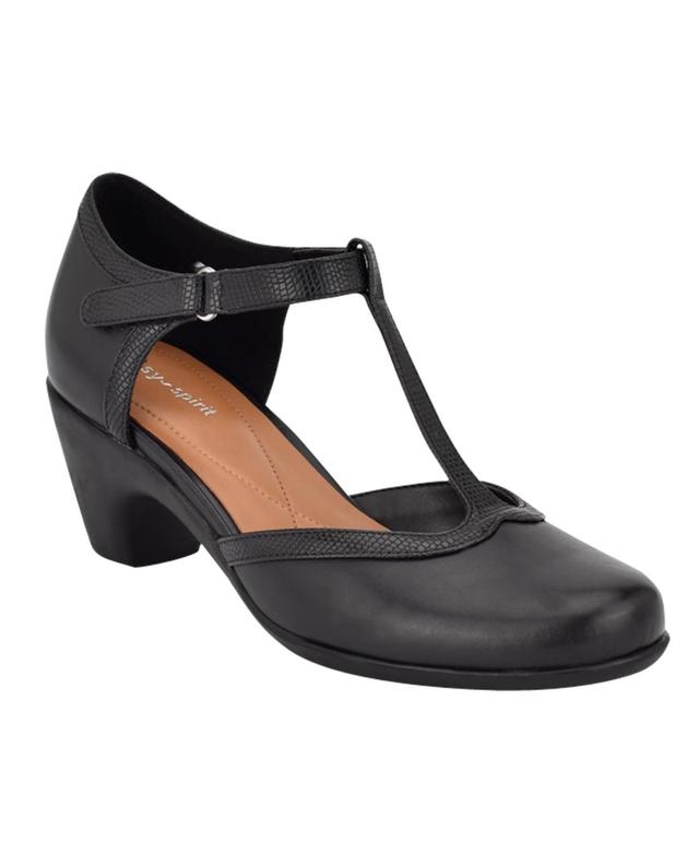 Easy Spirit Cara Womens T-Strap Adjustable Pumps Product Image