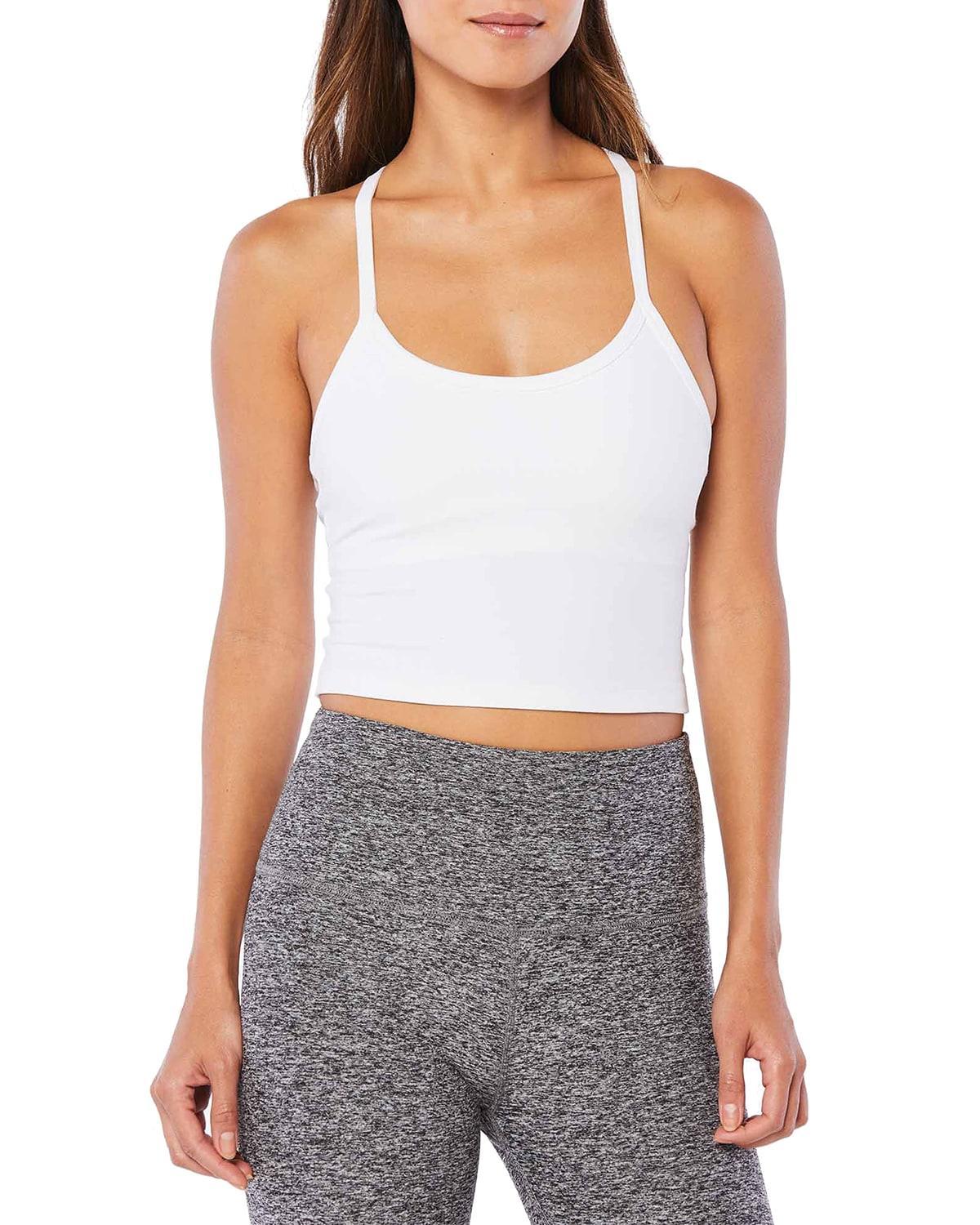 Womens Spacedye Racerback Crop Tank Product Image