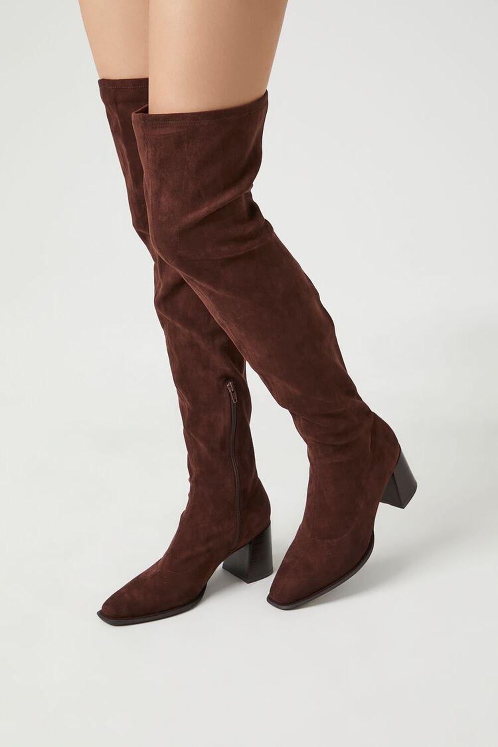 Faux Suede Over-the-Knee Boots | Forever 21 product image