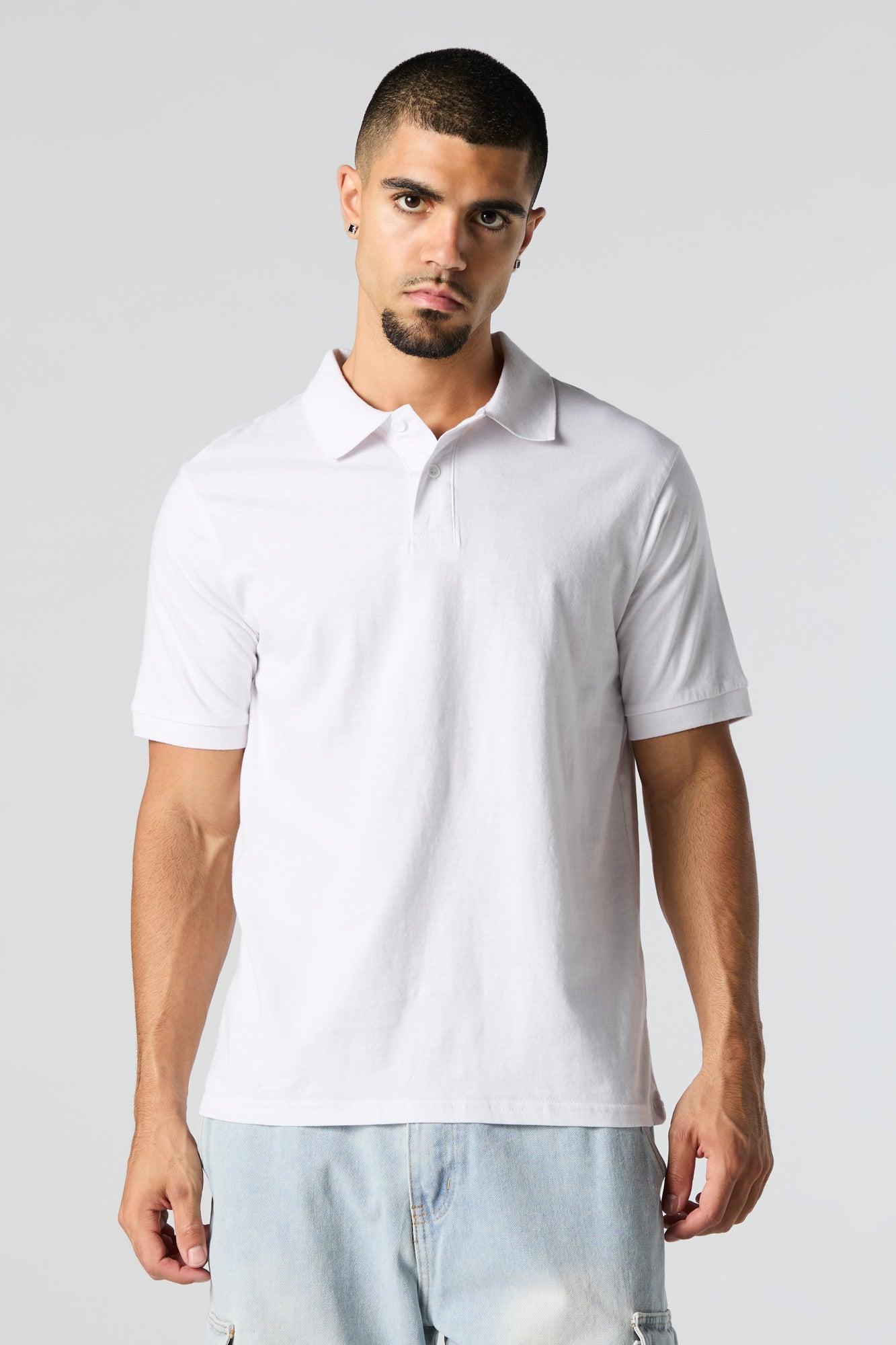 Solid Polo Shirt Male Product Image