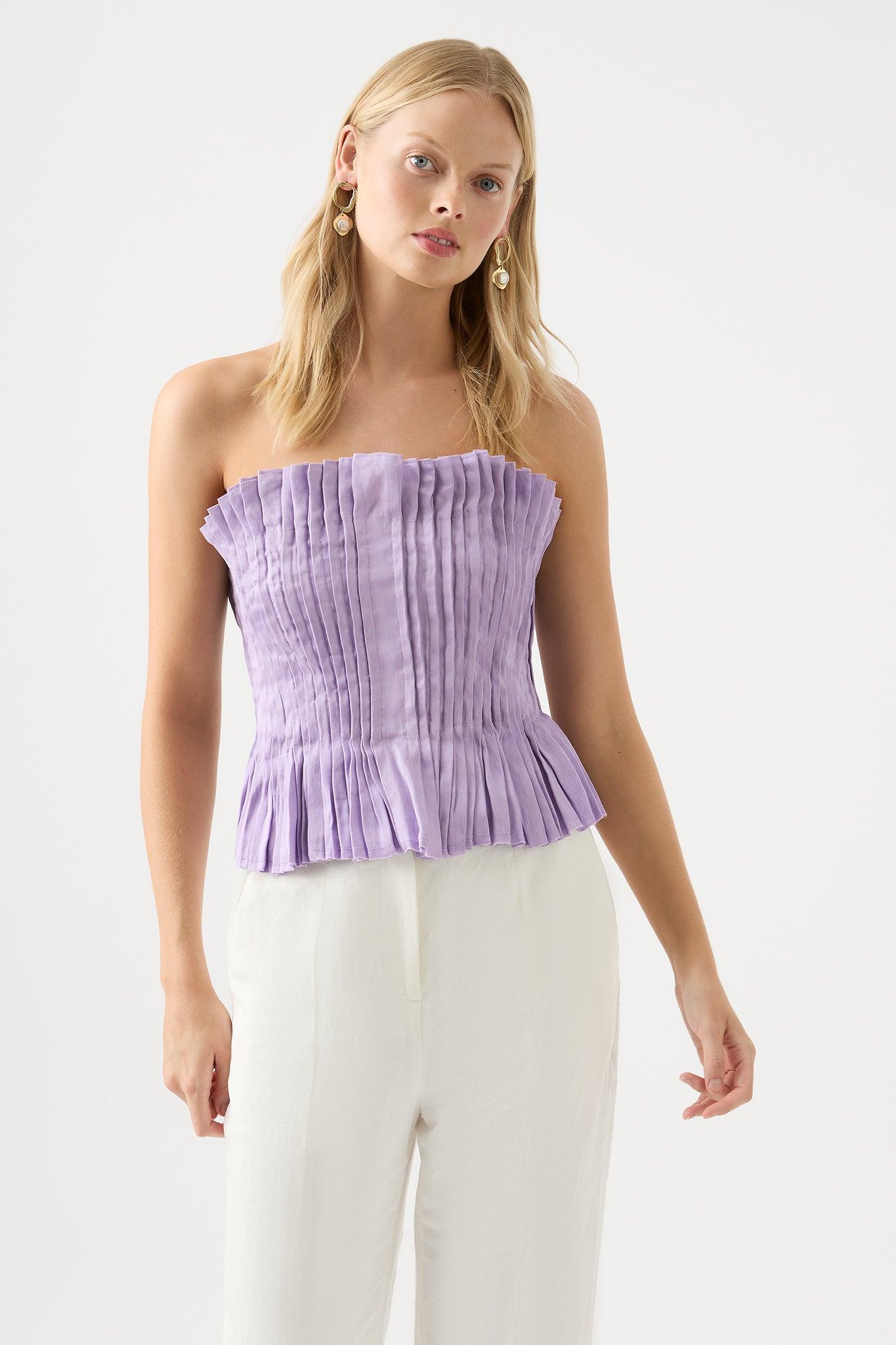 Horizon Pintucked Corset Top Product Image