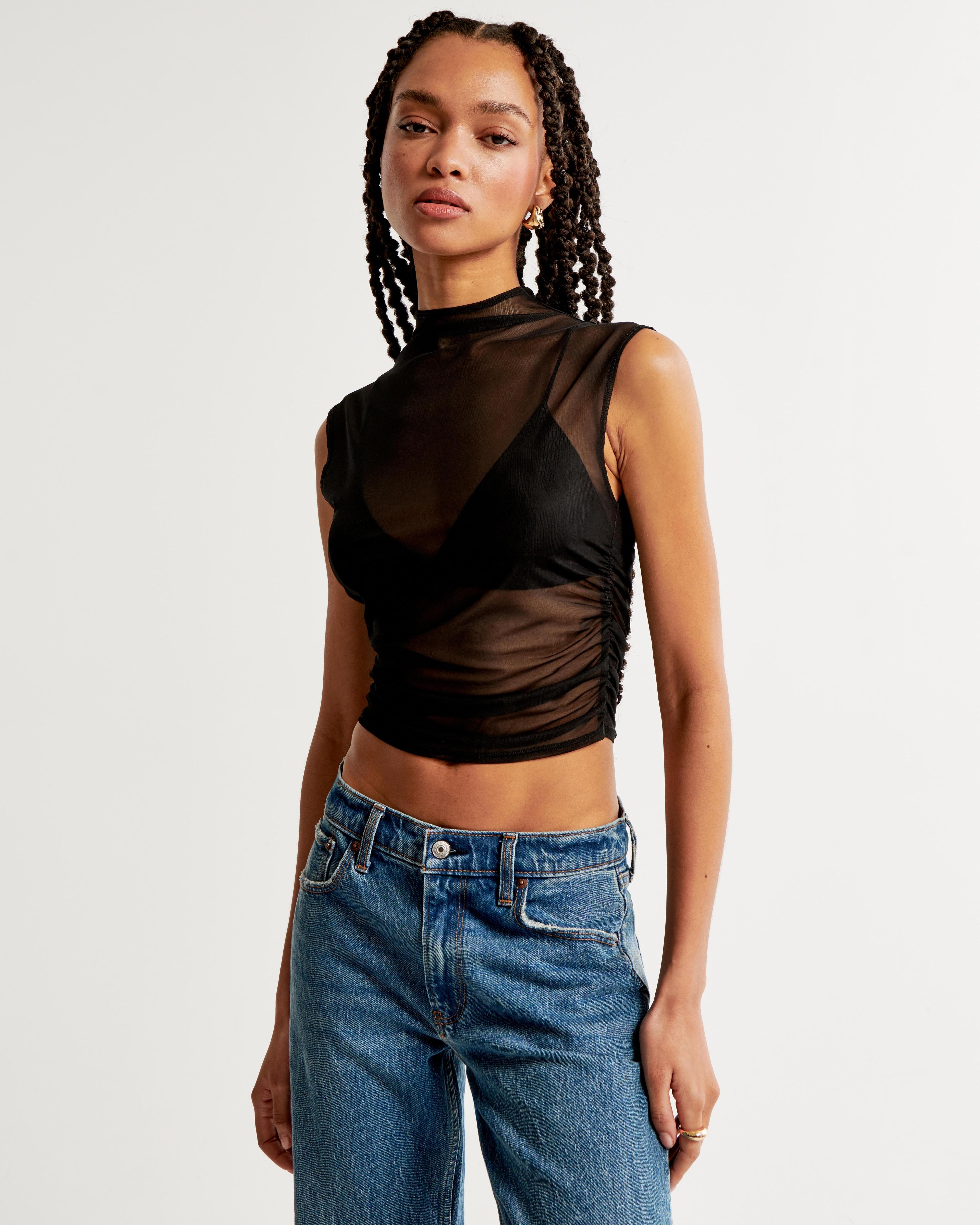 The A&F Paloma Mesh Top Product Image