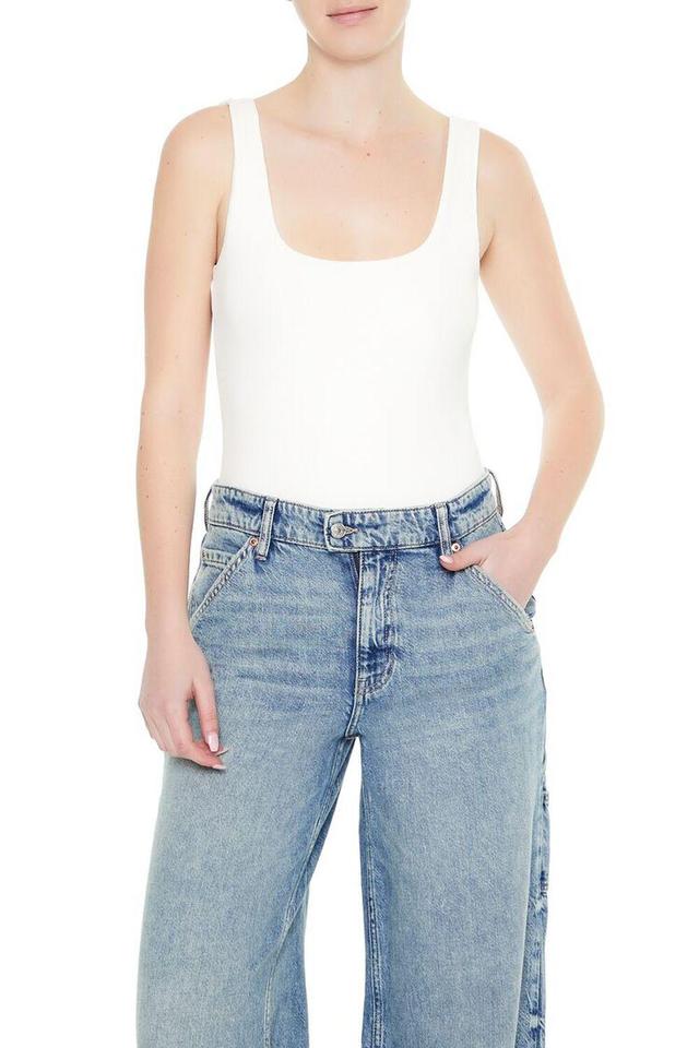 Textured V-Back Tank Bodysuit | Forever 21 Product Image