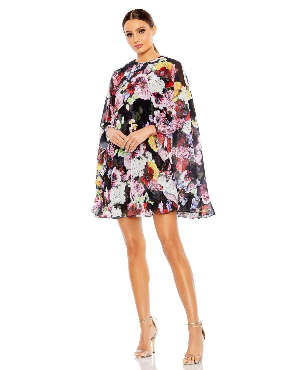 Womens Ieena Floral Ruffle-Embellished Minidress Product Image