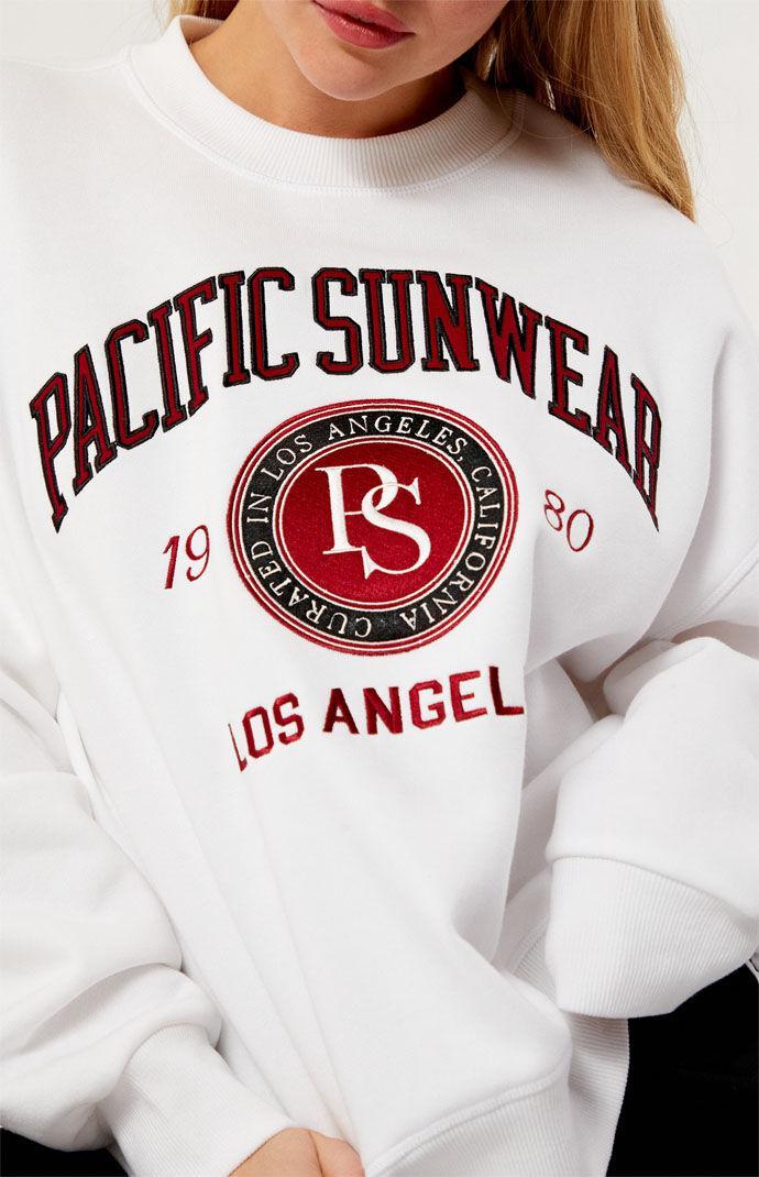 Women's Pacific Sunwear Curated Crew Neck Sweatshirt Product Image