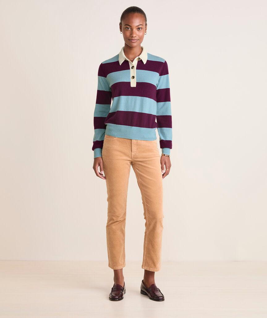 Cashmere Rugby Polo Sweater Product Image