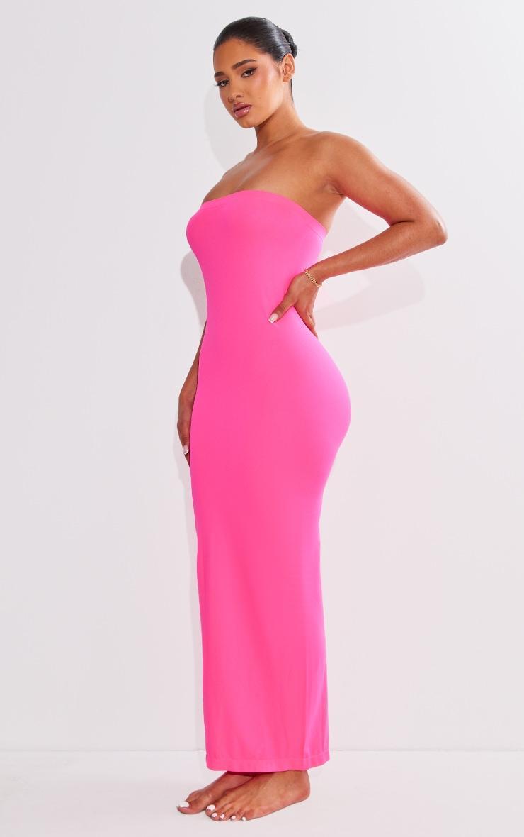 Shape Hot Pink Seamless Bandeau Maxi Dress Product Image