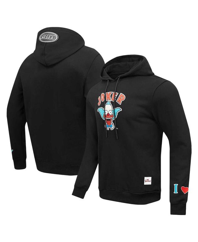 Mens Freeze Max Black The Simpsons Krusty Joker Pullover Hoodie Product Image