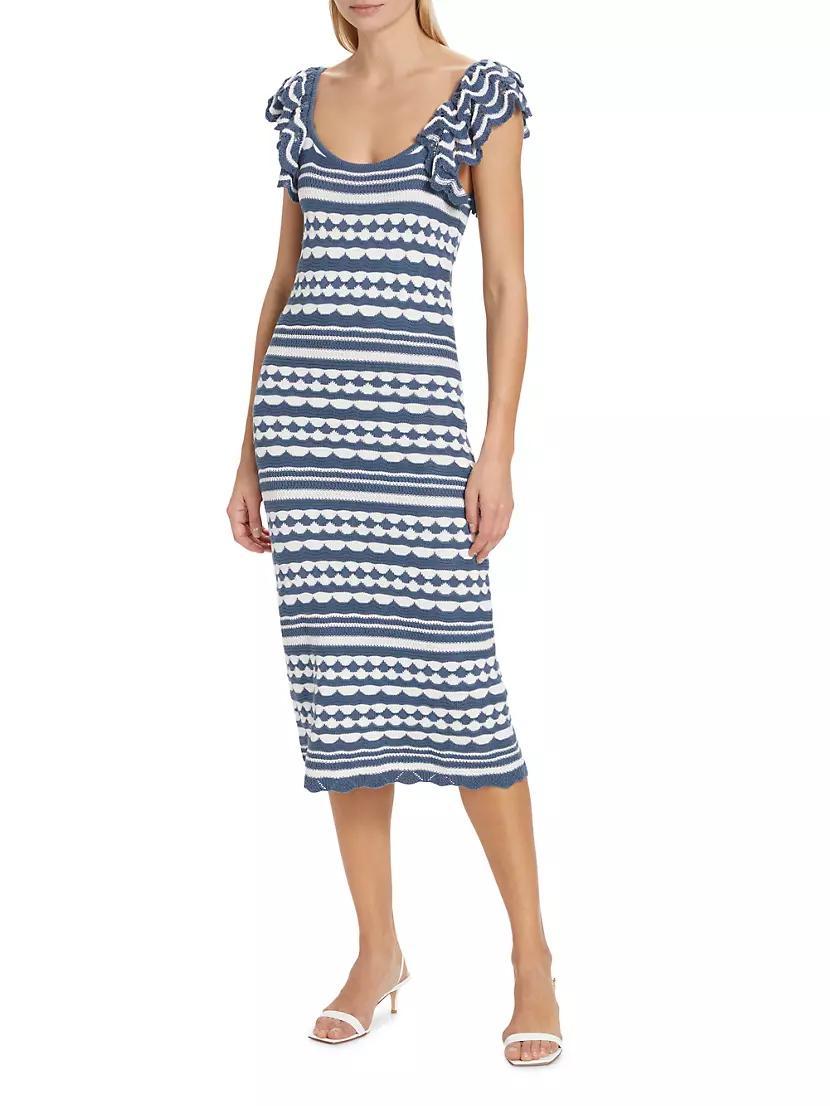 Geometric Knit Midi-Dress Product Image