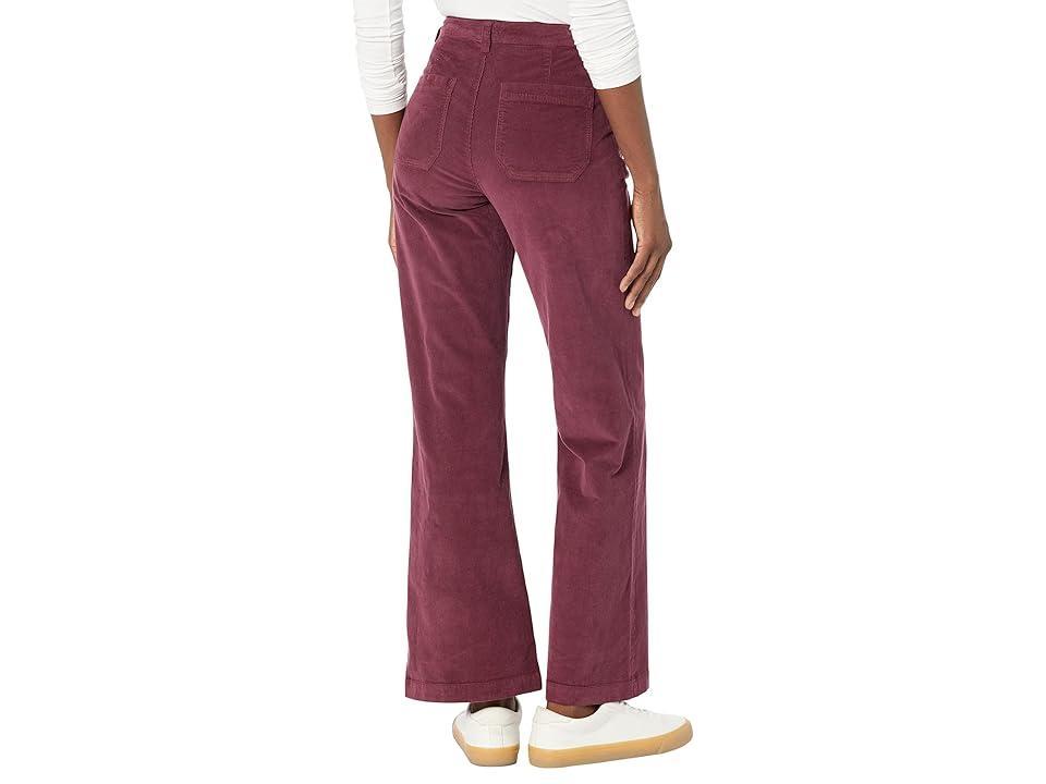 Faherty Stretch Cord Patch Pocket Pants (Maroon Banner) Women's Clothing Product Image