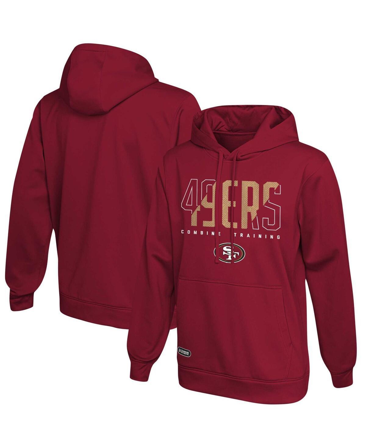 Mens Scarlet San Francisco 49ers Backfield Combine Authentic Pullover Hoodie Product Image