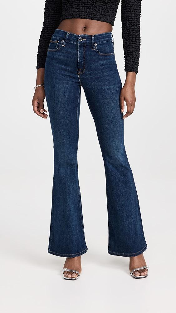 Good American Good Legs Flare Jeans | Shopbop Product Image