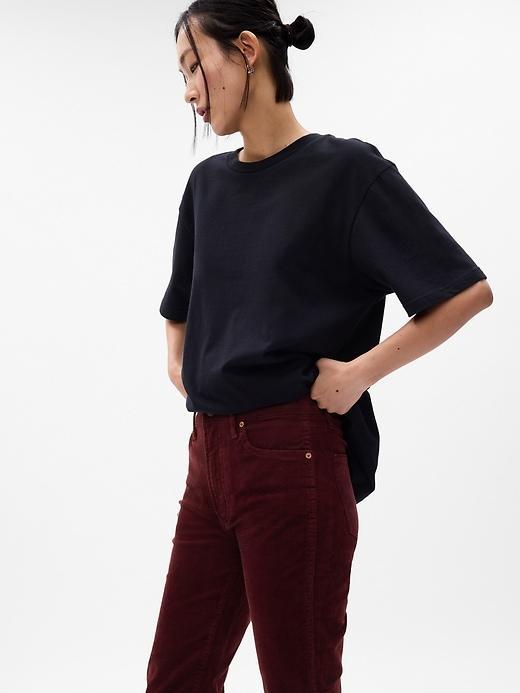 High Rise Corduroy Vintage Slim Pants Product Image