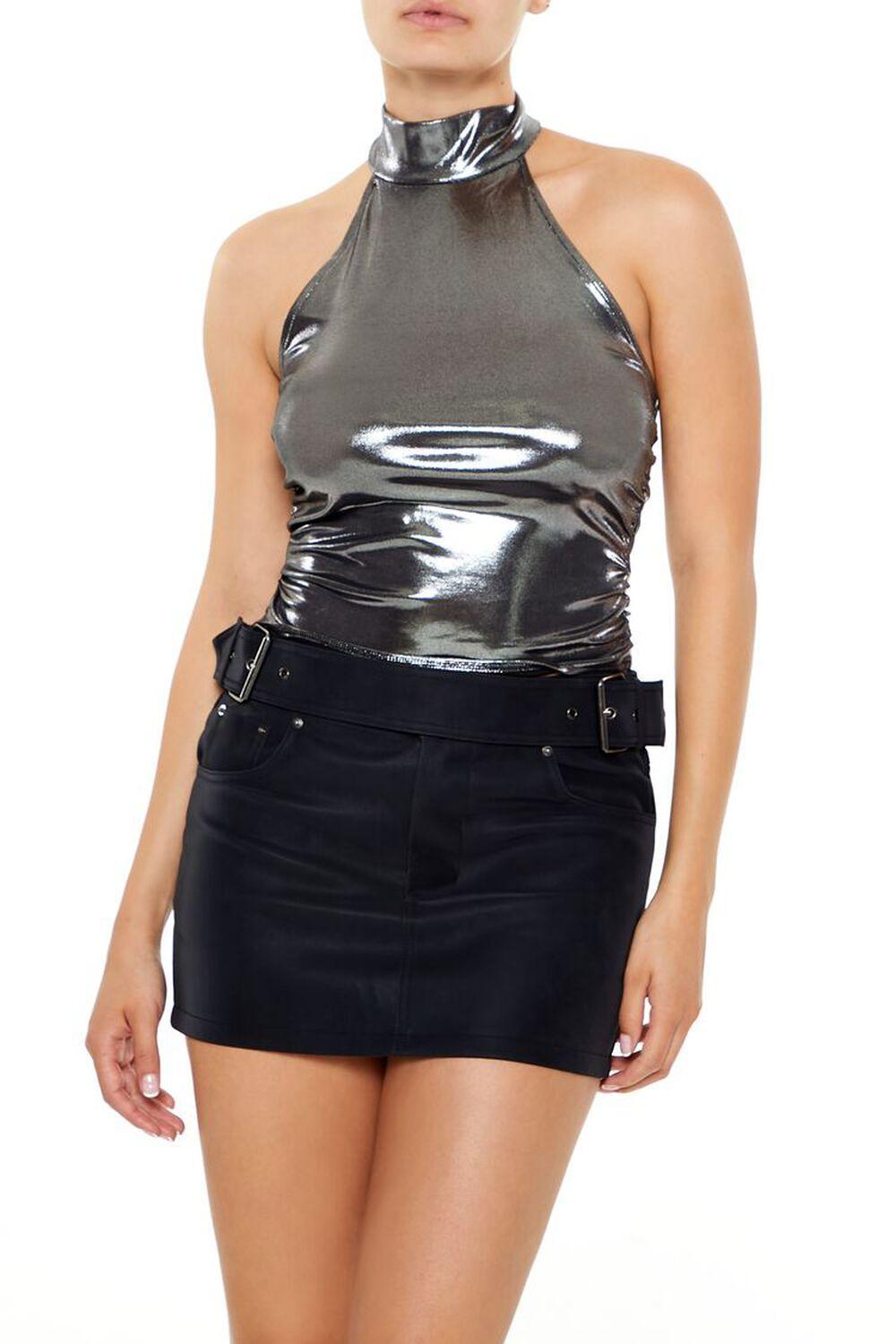 Metallic Halter Top | Forever 21 Product Image